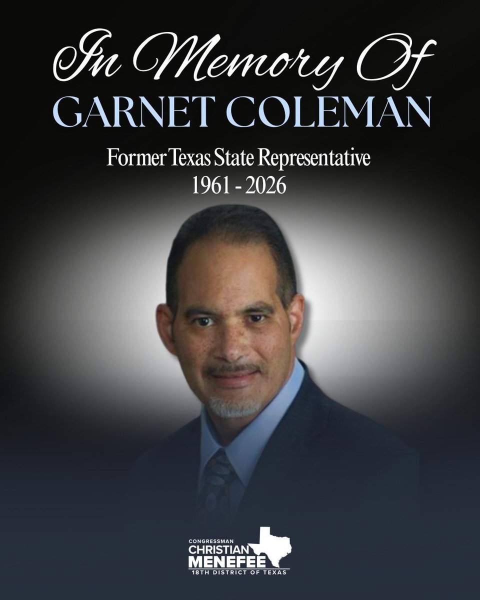 RepCDMenefee's tweet photo. Saddened to hear of the passing of former State Representative Garnet Coleman. He was an institution in both Houston and at the Capitol in Austin. A public servant who knew exactly which levers of power to pull to get stuff done for his community, and he did so every time the doors of the Capitol opened. A leader who fought so that every Texan could have a roof over their head, good health care, and a quality education. 

Rest in power to a phenomenal public servant. 

https://t.co/TQQSQMBe5R