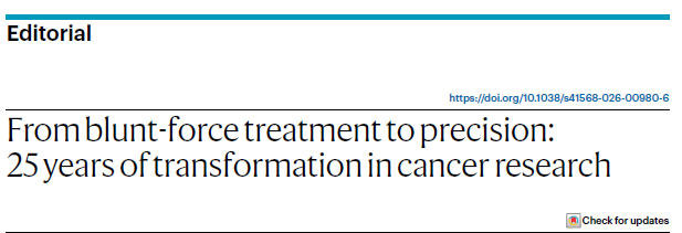 NatureRevCancer's tweet photo. #Editorial 🎉Celebrating 25 years of #NatureReviewsCancer🎉
On this milestone we contemplate how our view of cancer has changed over the past 25 years and speculate on what the future holds.🥳 
Thanks to our authors &amp; readers who made this possible!
📖⬇️
https://t.co/YUKd8Y432T https://t.co/yUkfmLksms
