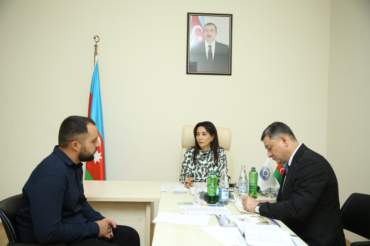 ombudsman_az's tweet photo. The Commissioner for Human Rights (#Ombudsman) of the Republic of #Azerbaijan, Sabina Aliyeva, received citizens in #Lankaran.

🔗 https://t.co/1NN5GSQrJm https://t.co/ZwVvWMf1uU