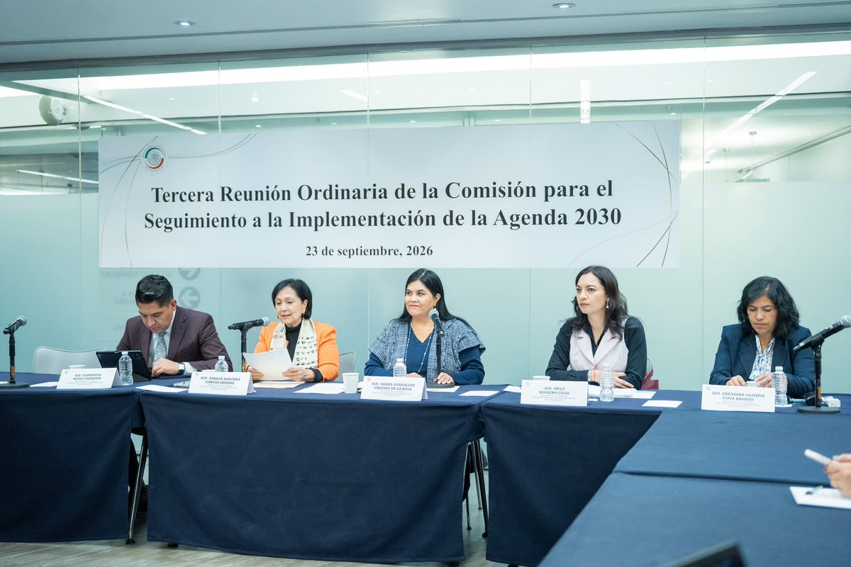 GpeChaviraMX's tweet photo. 🌎 Seguimos trabajando por un futuro más justo, sostenible e incluyente.

Participamos en la Comisión para el Seguimiento a la Implementación de la Agenda 2030, fortaleciendo los esfuerzos para avanzar en los ODS y construir mejores condiciones para todas y todos. https://t.co/Of8VSsvgt2