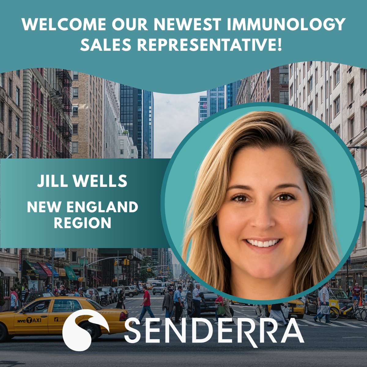 Senderra_RX's tweet photo. Please join us in giving a warm welcome to Jill Wells, the newest addition to the Senderra team!
Jill joins us as an Immunology Sales Representative supporting the New England region.
Welcome to the team, Jill!
#Senderra #SpecialtyPharmacy #Immunology https://t.co/QWg1oor2VU