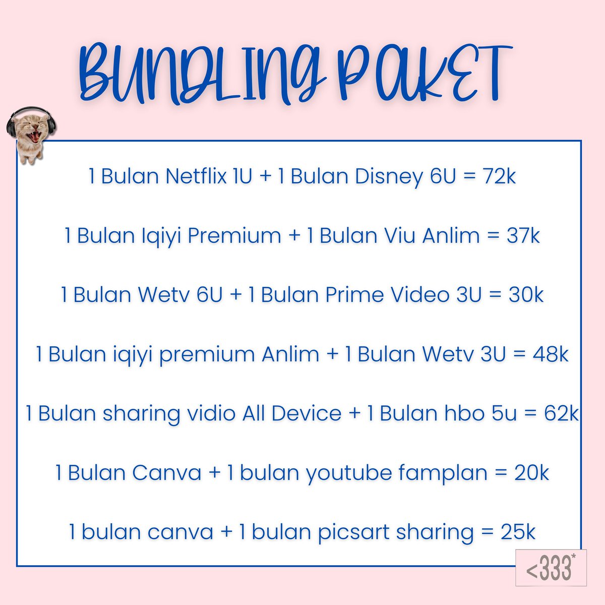 xcloive's tweet photo. @apologrie Hayukkk akuu adaa, ada paket bundling jugaaa https://t.co/KvN3YxymVJ