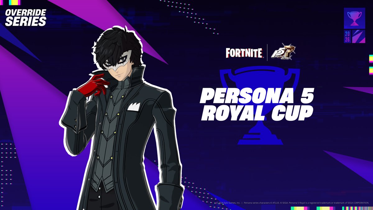 FNCompetitive's tweet photo. Your Friday: Persona 5 Royal Cup. 
Reload Solos. 
Take your time. https://t.co/owEQjTAGIy