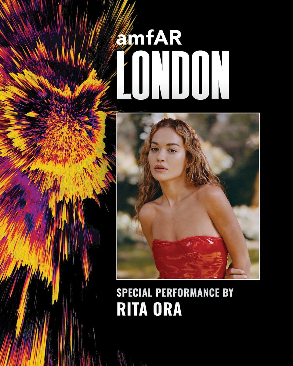 amfAR's tweet photo. A special performance by @ritaora ✨
 
The award-winning artist joins us at the #amfARLondon Gala on October 16 for an unforgettable evening in support of our mission to end HIV &amp; AIDS and transform global health. 

Special thanks to our sponsors Audi and The Chancery Rosewood. https://t.co/Dx9oeImRsz
