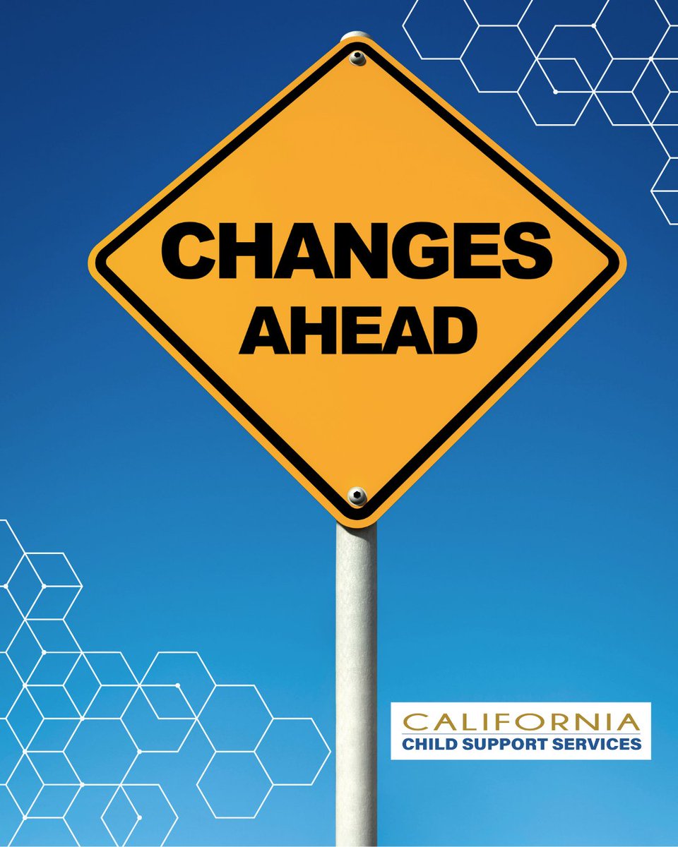 CAChildSupport's tweet photo. New job? New address? New schedule?
Make sure your child support case reflects it — staying updated prevents interruptions for your family. If you have any changes reach out to your local child support office. https://t.co/YHcgBsjJpx