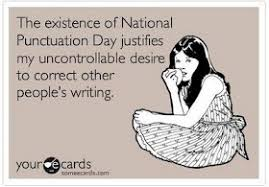 ProofreadingPal's tweet photo. Did you know that there is a #National #Punctuation #Day? A day to celebrate all the commas, periods, and em dashes in your life? We certainly did! #proofreading #editing https://t.co/0fbSP9bBb8