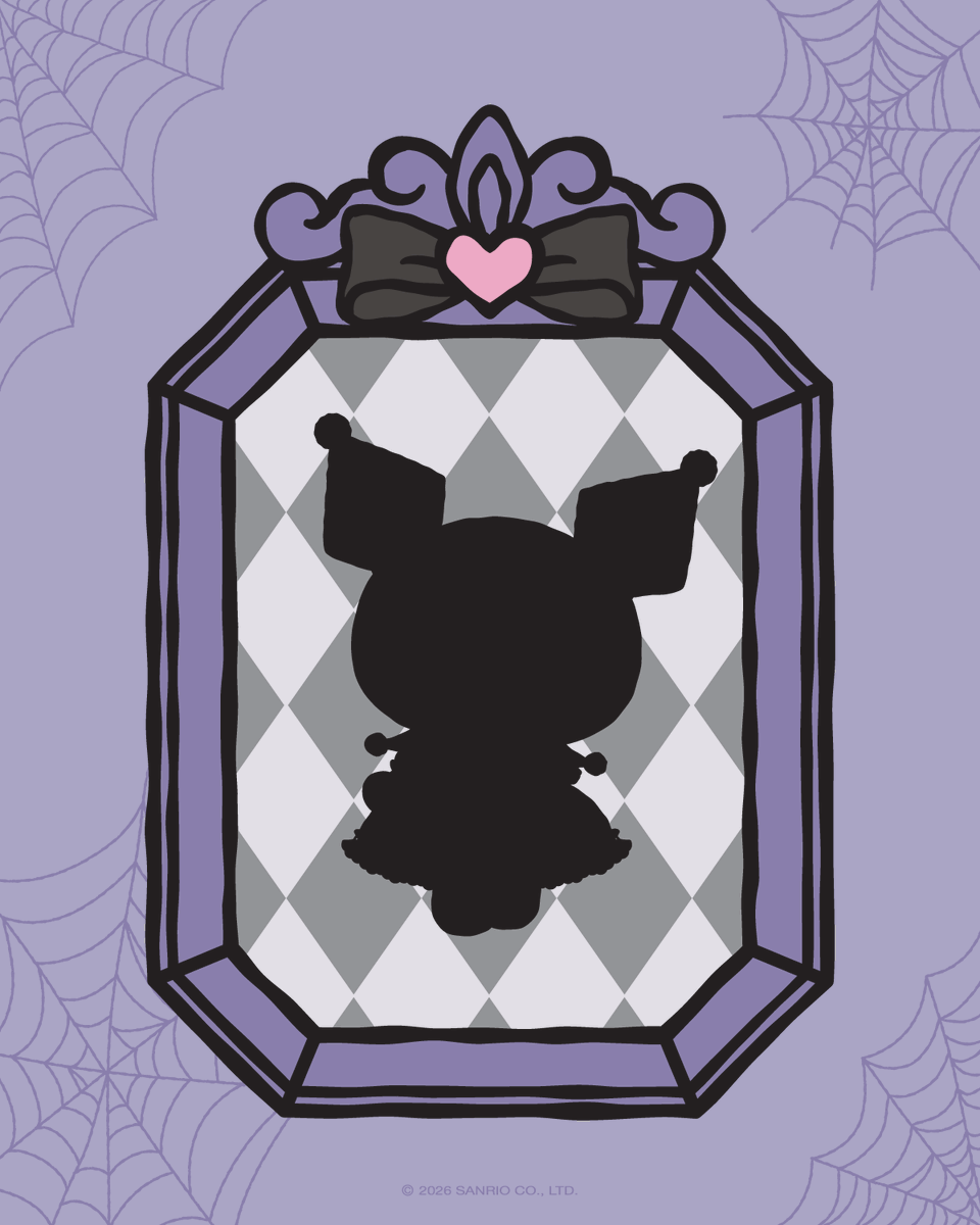 sanrio's tweet photo. Well… this one’s not exactly a mystery. It's almost time for a month full of mischief 😈🖤💜 Dare to join? Head over to the Sanrio Besties Instagram Broadcast channel for 7 Days of Tricks or Treats 👻 Join here: https://t.co/bhHtDkl6tI https://t.co/xE5Knszj2q