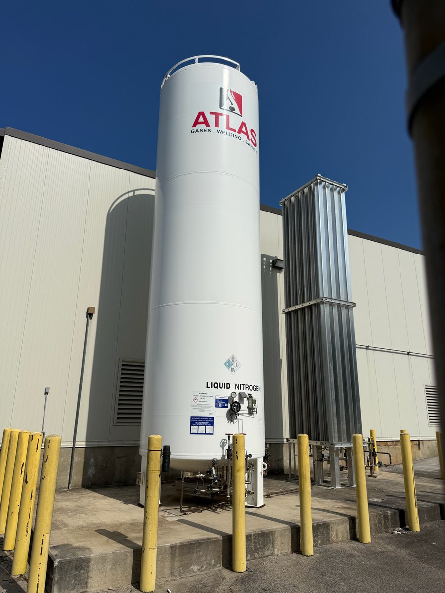 atlaswsco's tweet photo. We recently supplied and installed a new 6,000-gallon nitrogen tank for Royal Cup Coffee.
Thanks to the Royal Cup team for trusting Atlas to help keep things running smoothly!

#Nitrogen #RoyalCupCoffee #IndustrialGases #GasSupplier https://t.co/tCAv5fADDn