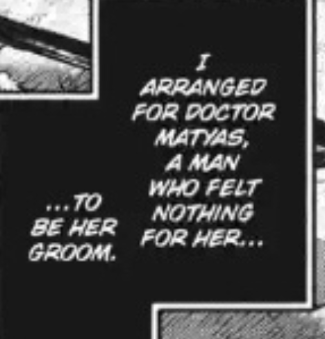 MyAlt4Kuro's tweet photo. @VladisWidow I still see it somewhat possible that he was trying to con anna into marrying him, though, because he didn’t actually say he made the doctor into a groom here; just a man who didn’t love her. It seems like Modri’s internal dialogue lied to us? https://t.co/QDtqc5clkO