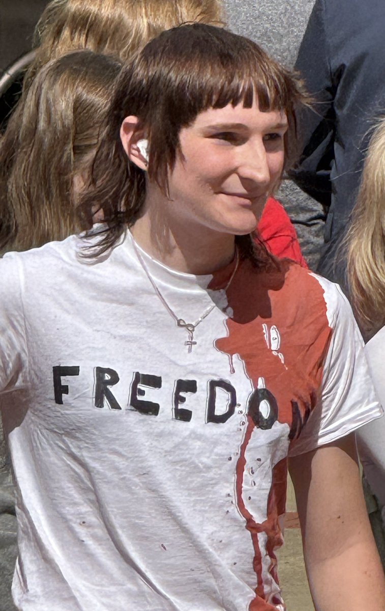 KristanHawkins's tweet photo. Absolutely vile.

A Missouri student smeared fake blood on his neck to mock Charlie Kirk’s assassination, because apparently celebrating a man being murdered is what passes for edgy activism now.

How sick. How wicked. How embarrassingly depraved.

This is the culture of death with the mask completely off. Violence is funny. Murder is a joke. Human life only has value when they like the person.

And spare me the lecture about “compassion” from people who treat an assassination like a Halloween costume.

Pray for these students. They desperately need repentance, Jesus, and a heart that recognizes the dignity of every human life.