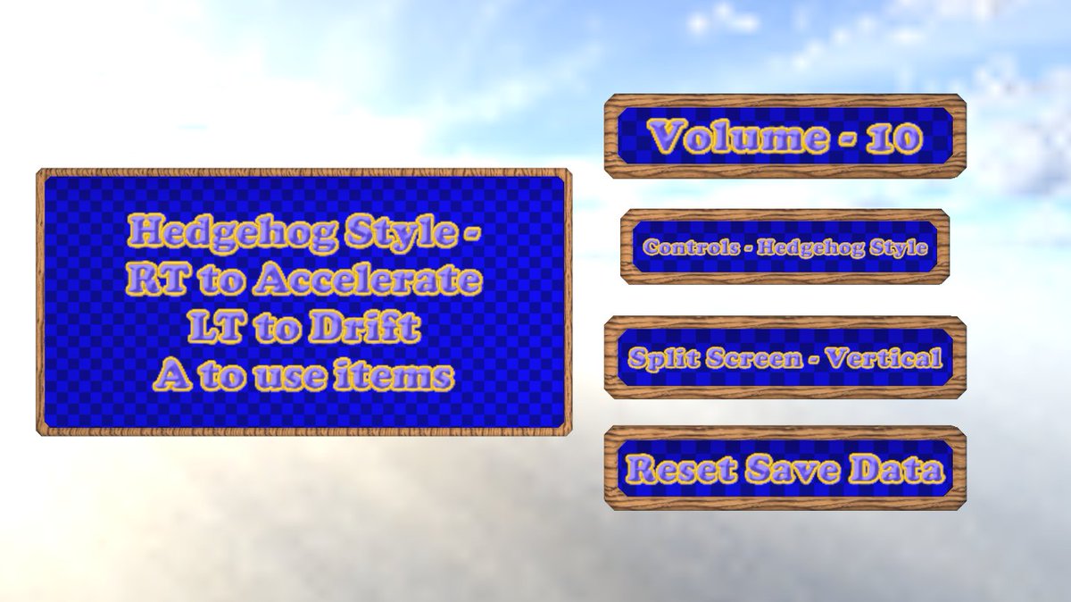 Evilkookey's tweet photo. I added a simple options menu to Hop 'n' Karty. I'm getting into the finishing touches now.
#indie #indiedev #indiegame #gamedev #gaming #unity3d #indiegames #indiegaming #kartracing #MarioKart #diddykongracing #HopnMarty #n64 https://t.co/YYdwcS0UpM