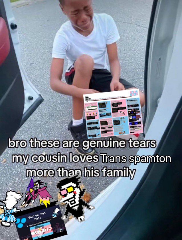pursuerspookz's tweet photo. I made this in like two minutes i need more trans spamton i love him so much https://t.co/EZ1D1B03YV