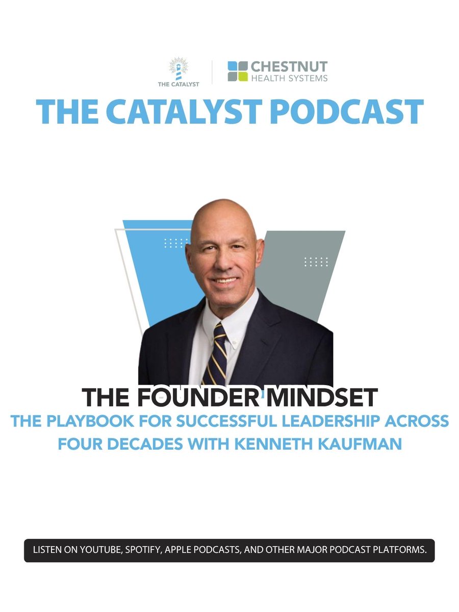 ChestnutHealth's tweet photo. On the Catalyst Podcast, Ken Kaufman reflects on the leadership principles that have guided his career and Kaufman Hall for 40+ years. He discusses founder-minded leadership, humility, and how AI is reshaping the future of leadership.
Listen: https://t.co/SLduKNAmn4 https://t.co/OPEef9QwBa