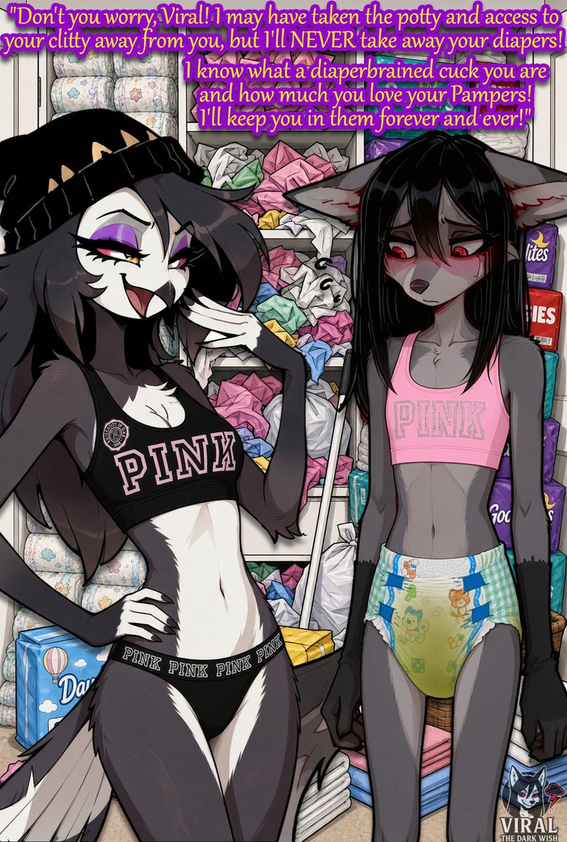 Viral_Wishes's tweet photo. Th-thank you, Octavia...

Can I... you know... at least be unlocked when you go out on your date t-tomorrow? It's B-big Diaper Friday... and if he's going to make stickies inside y-you... then maybe I can do it in my diapers... 

P-please? https://t.co/gd33C6y3QQ