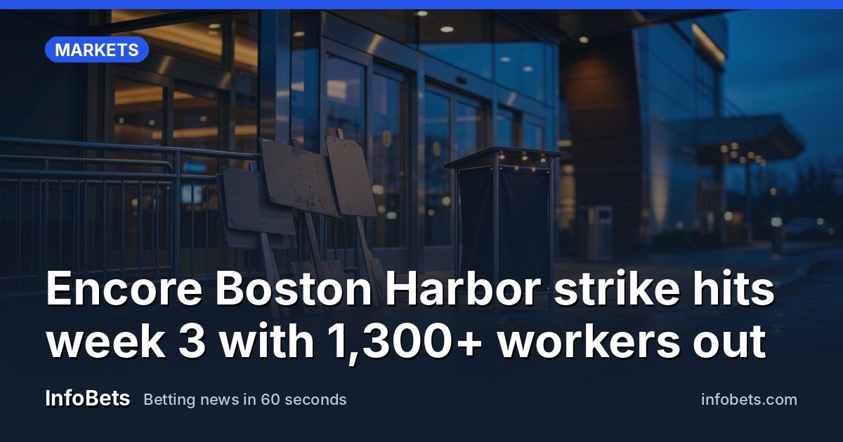infobetscom's tweet photo. Encore Boston Harbor strike hits week 3 with 1,300+ workers out

Would you skip a casino during a staff strike?

#EncoreBostonHarbor #WynnResorts https://t.co/6WaPLuobIp