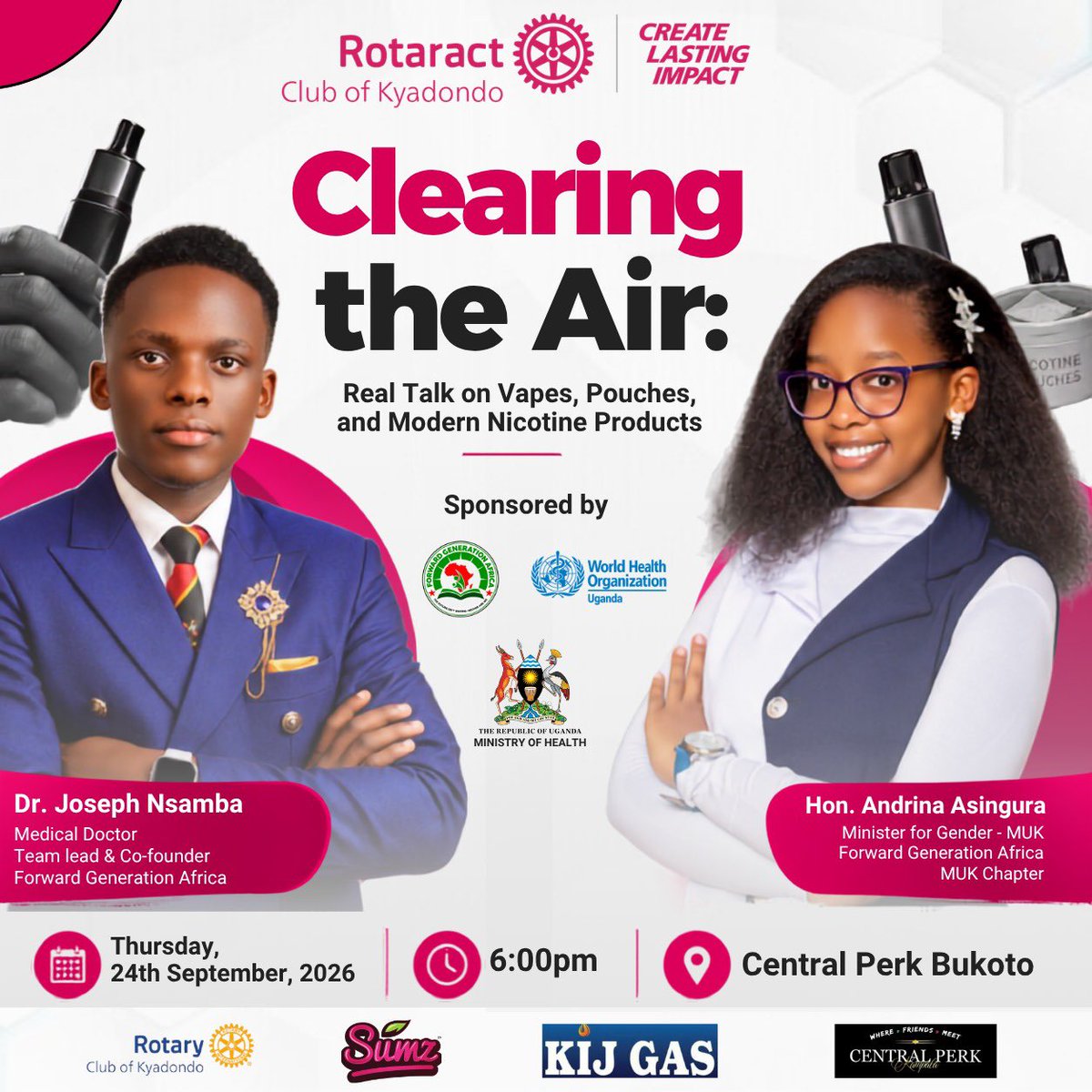 ForwardGenAfro's tweet photo. We’re on for fellowship with the @RacKyadondo discussing the use of modern nicotine products among young people. Clearing the air about the misconceptions among  the youth. The Rotarctors have agreed to become Tobacco Control champions!😁
#FGA
#Novapes
@wkmaina2006 https://t.co/aqa8vCEEsr