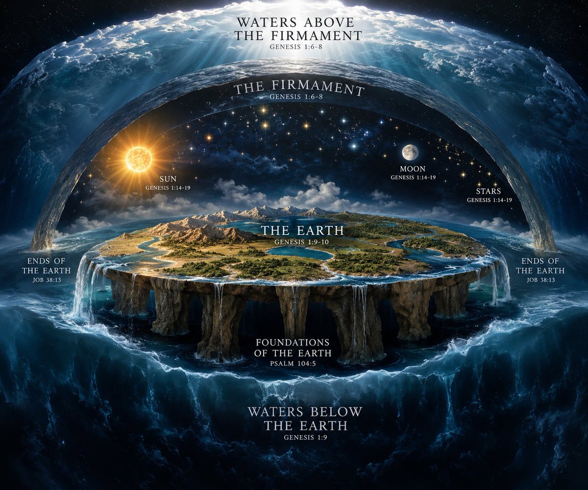 selmakuno's tweet photo. Generate me a biblically accurate image of the earth.@ChatGPT https://t.co/GTwNAAIZZF