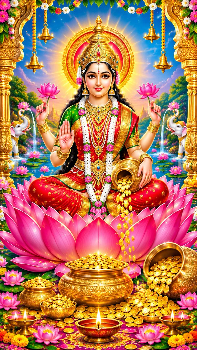 Rituverma51's tweet photo. Blessings of Maa Lakshmi can turn ordinary moments into golden memories. https://t.co/yWHKdKRobl