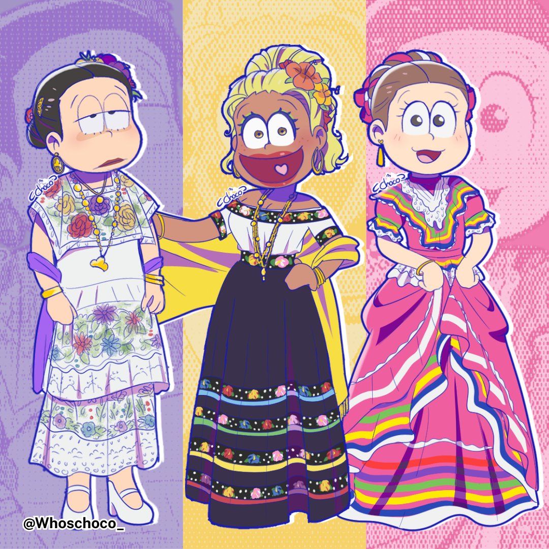 Whoschoco_'s tweet photo. Mexican princesses ✨
(Inés, Jimena &amp; Tatiana)

#mexamatsu https://t.co/8vZLqJq7cu