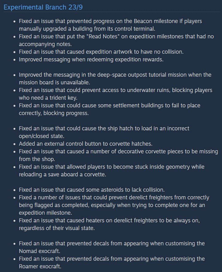 NoMansSky's tweet photo. New experimental build pushed to PC with lots of fixes and improvements 😍

https://t.co/35JJnQ84o5 https://t.co/5ENMGIxFy9