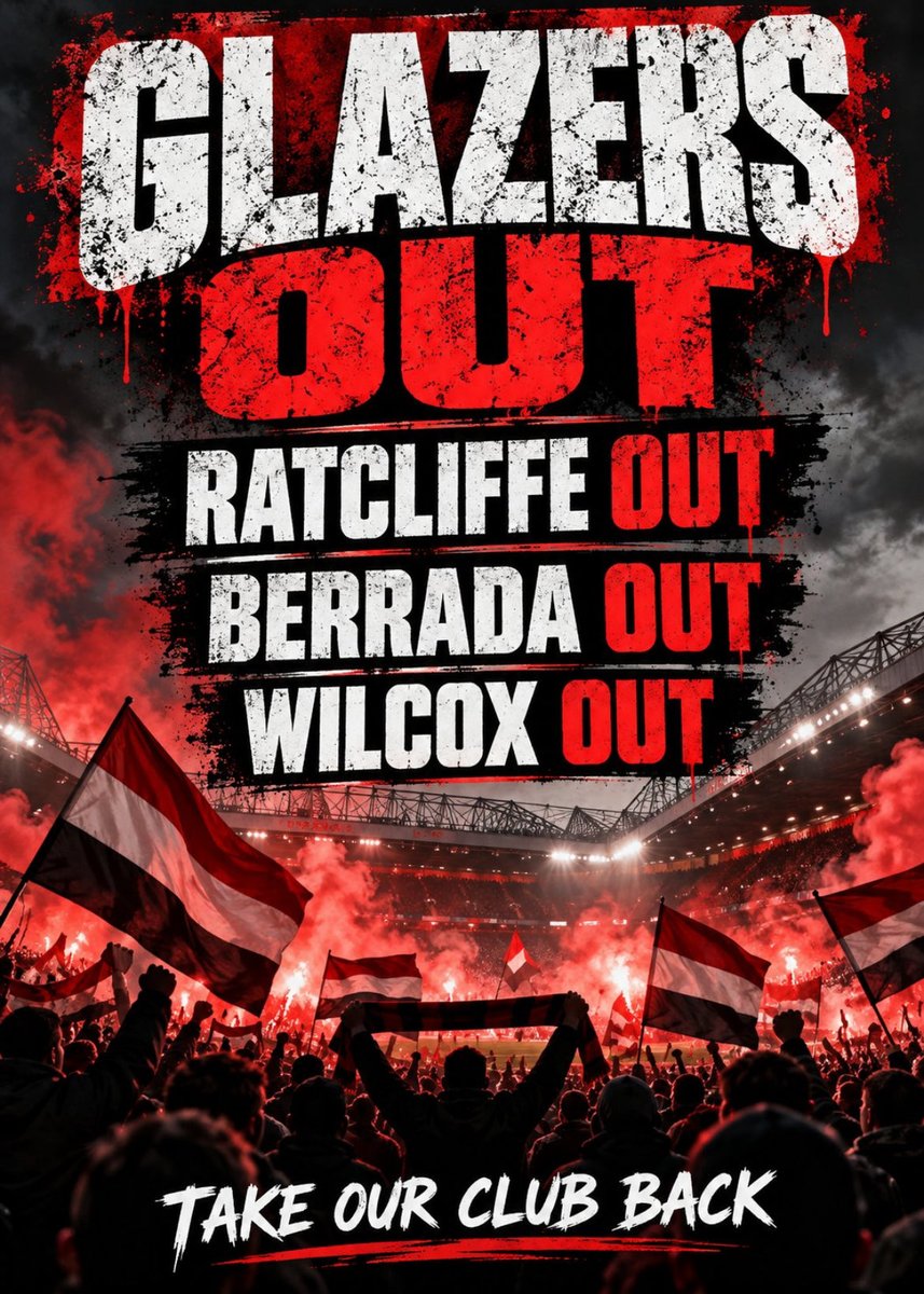 MUFC_678's tweet photo. #BoycottUnited 
#GlazersAndRatcliffeOut 
#GlazersOut https://t.co/b8YomKNRGJ