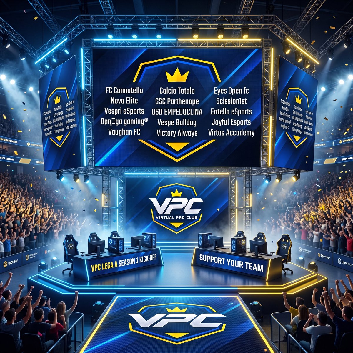 vpcleagueit's tweet photo. 🏆 ROADMAP STAGIONE VPC!
🗓 DATE CHIAVE:
⏳ Termine Pre-Iscrizioni Club: Entro il 30 Settembre
⚽ Fischio d'Inizio Campionato: Martedì 13 Ottobre
#eafc27 #esports #proclubs #fc27 #proclubsita https://t.co/lFxQRTZ5mH
