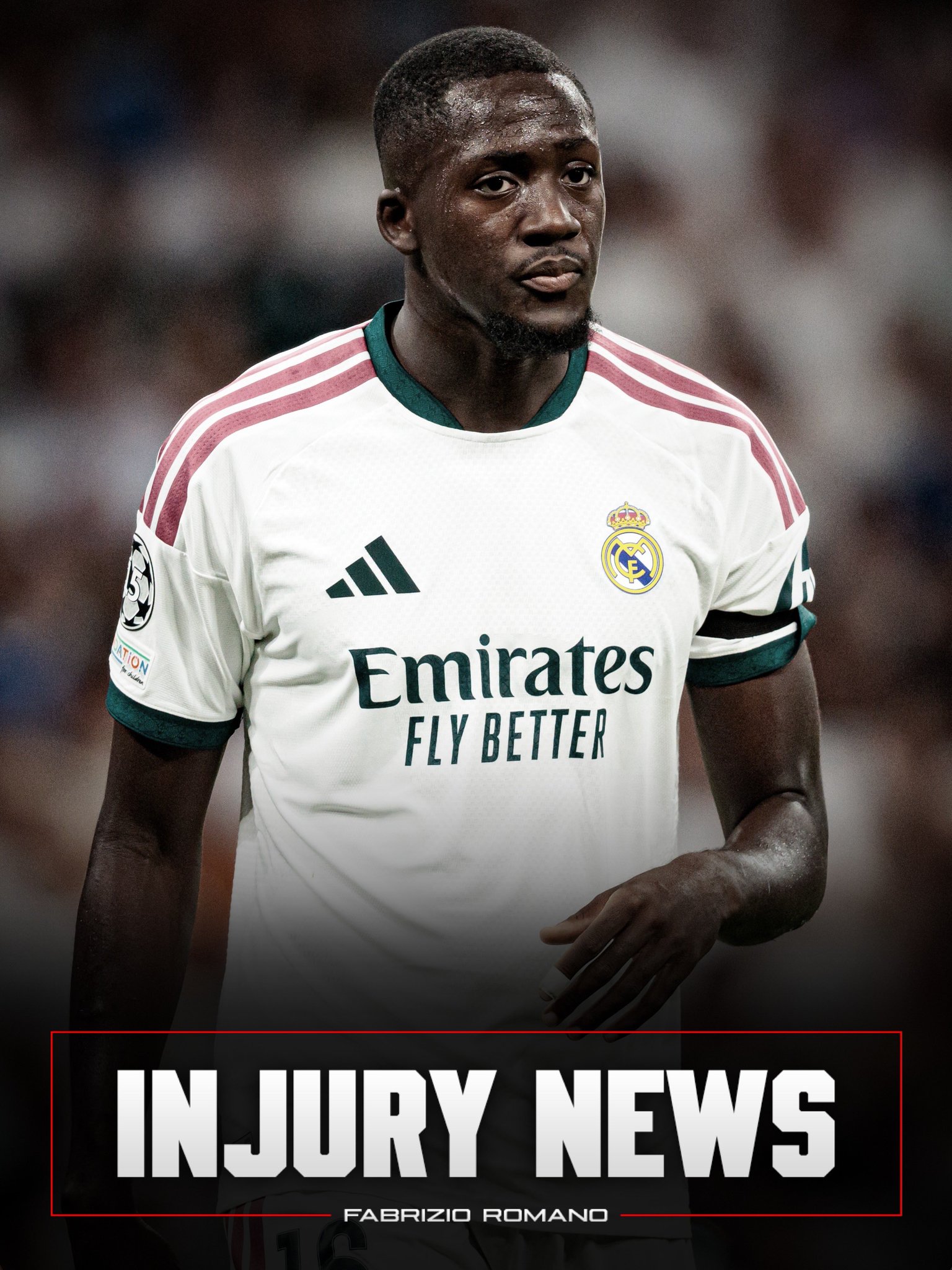 Ibrahima Konaté has been diagnosed with a right-leg injury