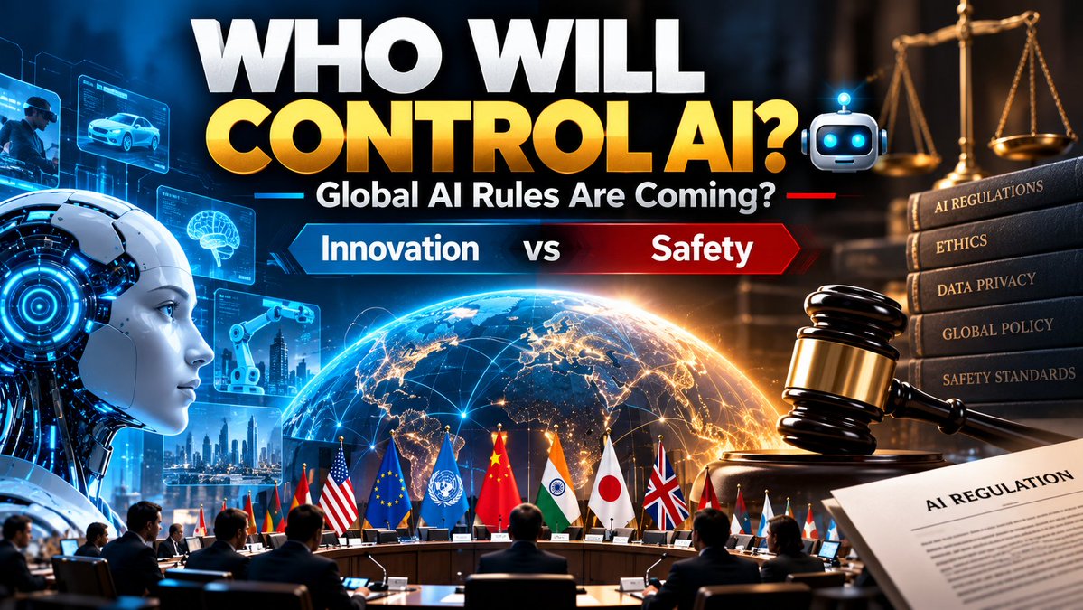 TechVaaniIN's tweet photo. 🤖🌍 AI की रफ्तार ब��़ रही है… लेकिन Rules कौन बनाएगा?

आज AI सिर्फ technology का topic नहीं रहा—यह global policy का भी बड़ा मुद्दा बन चुका है।

AI companies के leaders ने UN में global AI governance और safety पर चर्चा की है। �

सवाल ये है👇
AI को regulate करने के लिए global rules जरूरी हैं या innovation को खुला छोड़ना चाहिए?

Rules 🌍 | Innovation 🚀

#AI #ArtificialIntelligence #TechNews
