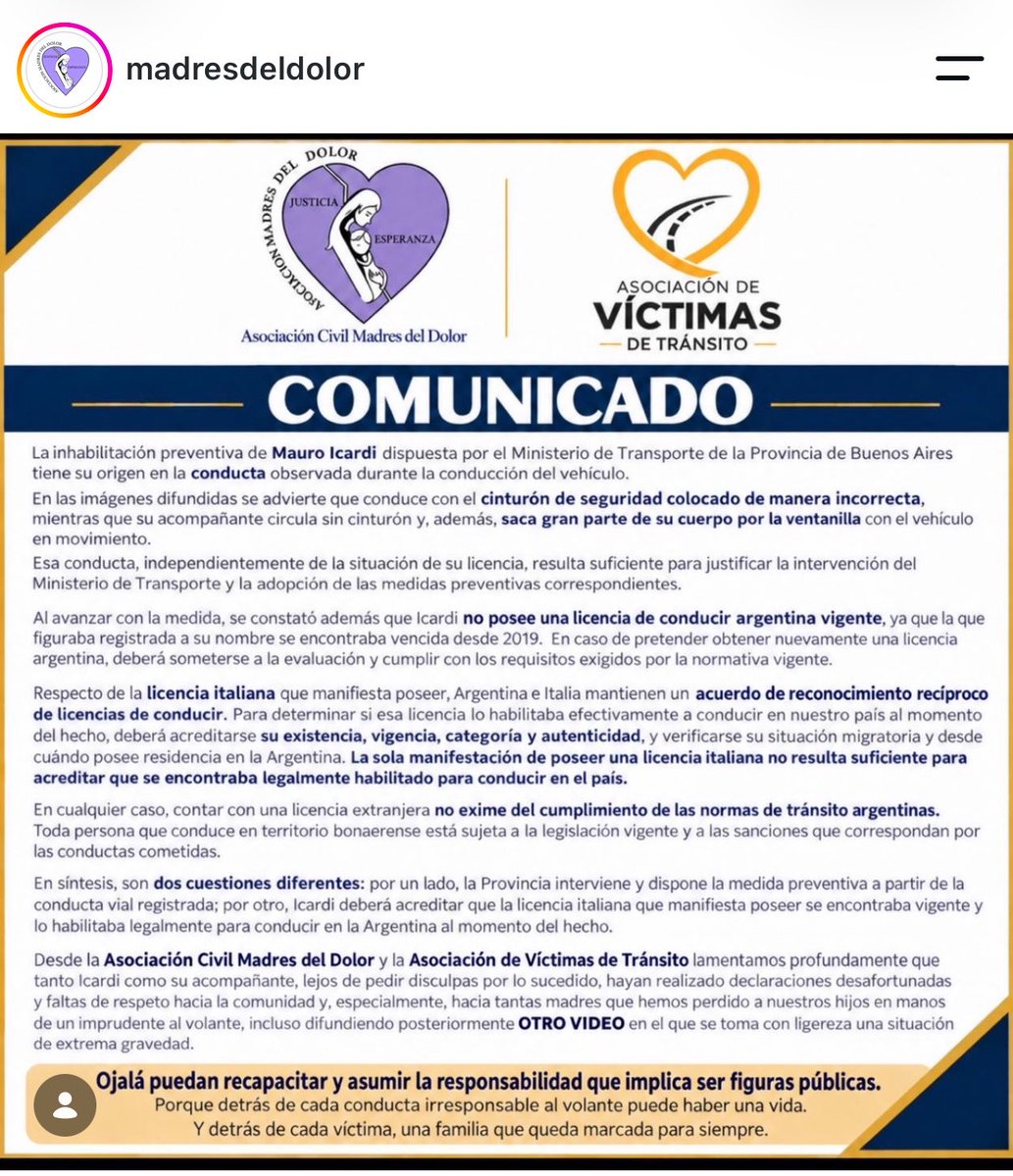 elejercitodelam's tweet photo. Madres del dolor repudian a Icardi https://t.co/XMLN0QDo3f