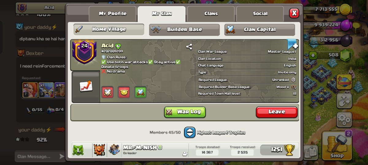 ManishMeen18034's tweet photo. Clan lvl 24 
Back to back war fully active clan with fully active players 
 If anyone want to they can join my clan 

Requirement th 18 with well upgraded base https://t.co/VOiYMuCsPN