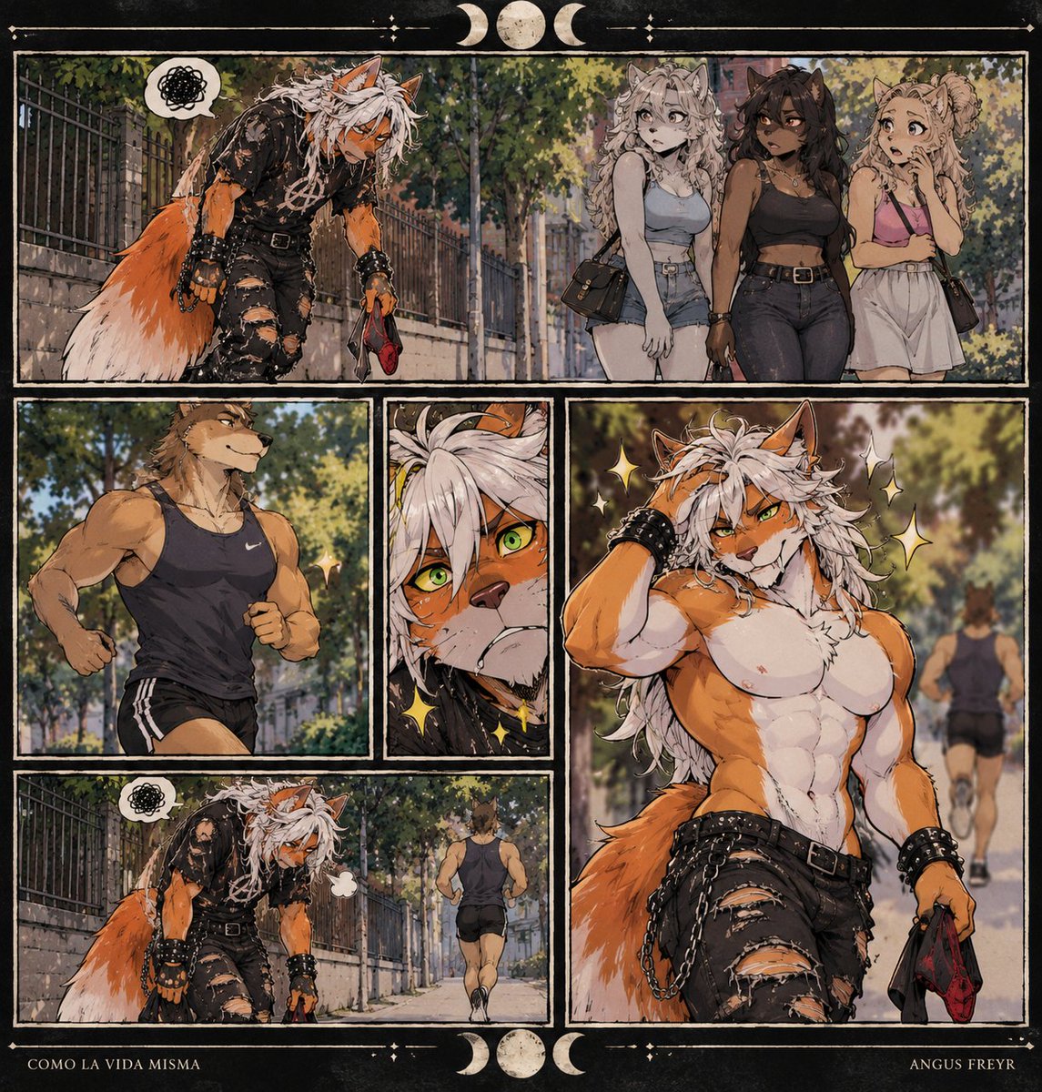AngusFreyr's tweet photo. When the Hottie Runs Past 🦊✨
#Furry #FurryFandom #FurryArt #FurryArtist #FurryCommunity #FurryComics #FurryComic #FurryMeme #Anthro #AnthroArt #Anthropomorphic #Fursona #FurryCharacter #FurryCharacters #FurryLife #FurryHumor #FurryComedy #FurryMemes #FunnyFurry #FurryIllustration #DigitalArt #AnimeFurry #Kemono #FoxFurry #FoxFursona #PunkFurry #PunkFox #AngusFreyr #ComoLaVidaMisma #FurryArgentina #ArgentinaFurry #LatamFurry #FurryLatino #FurryCreators #FurryCommunityArgentina