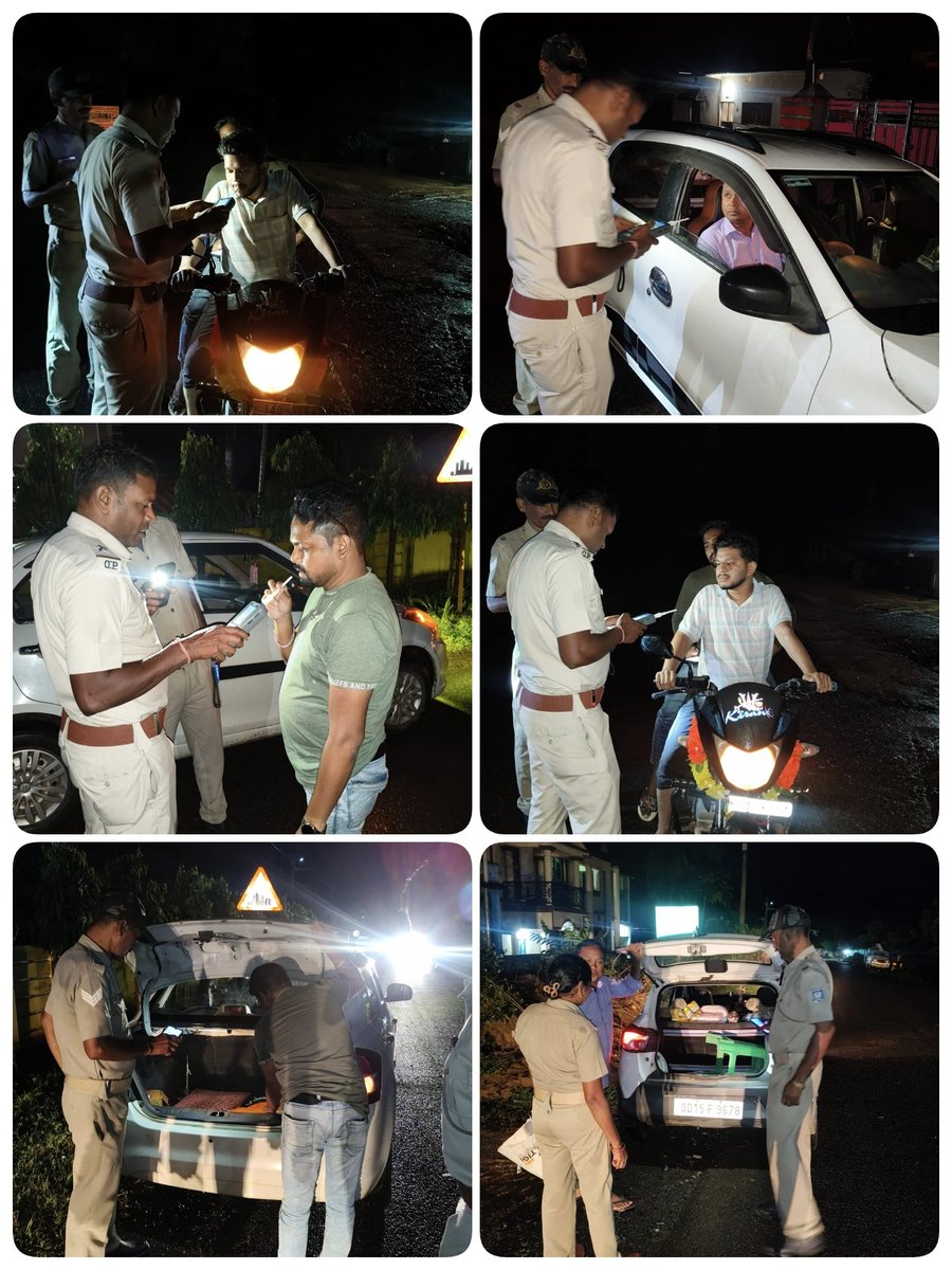 SpSambalpur's tweet photo. Night patrolling and drunken driving checking were conducted in the Jamankira PS area to enhance road safety, prevent traffic violations, and ensure public safety. 
#SambalpurPolice #JamankiraPS #NightPatrolling #DrunkenDriving #RoadSafety #SafeRoads https://t.co/HJWbtslZaz
