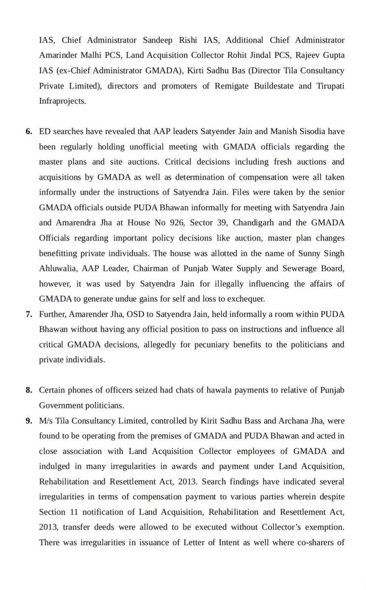 ParmeetBidowali's tweet photo. ₹10,000 crore loss to the state exchequer!
Major revelation by the ED in the GMADA case! Serious allegations have surfaced during the investigation, ranging from the reduction of land reserve rates to meetings held by officials. https://t.co/8noR2wg6qC