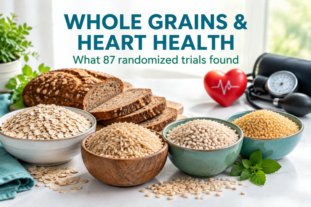 diabetesbasic's tweet photo. Across 87 randomized trials, whole grains modestly improved several risk factors. LDL changed more clearly than glucose, HbA1c or weight. Evidence and limits: #Diabetes https://t.co/SykXRBvBpv