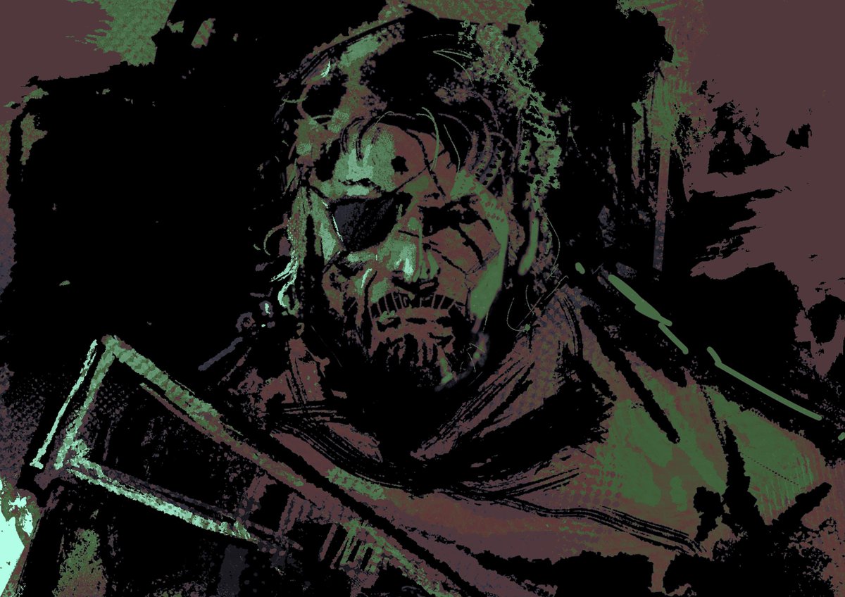 Nacho_Art128's tweet photo. MgsV doodles, Venom/Punished Snake. 

#metalgearsolid https://t.co/3DxdcSfgNV