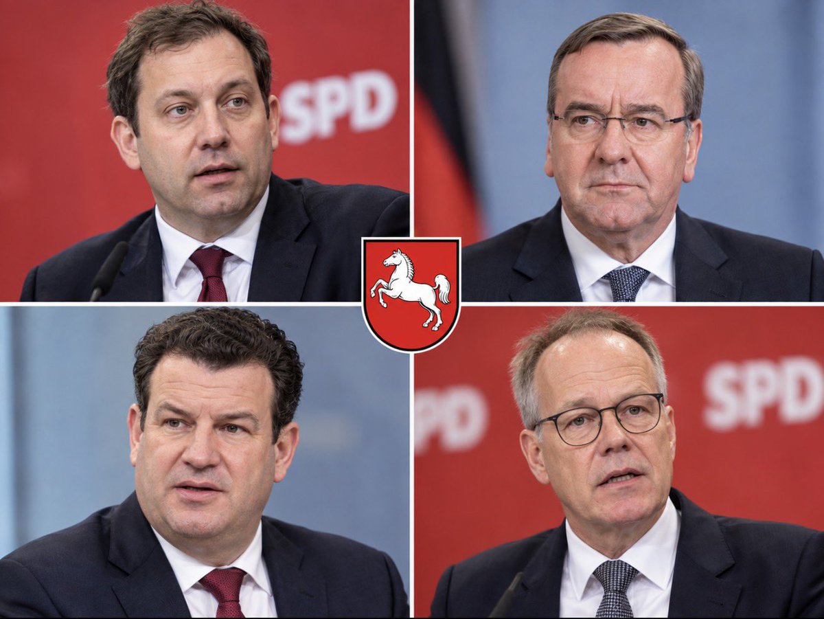 Georg_Pazderski's tweet photo. Gezielte Unterwanderung des Rechtsstaates❓

Wie Recherchen von @niusde_ zeigen, sind Behördenmitarbeiter, die in Niedersachsen Abschiebungen planen und durchführen sollen, bei Anti-Abschiebe-Organisationen tätig, u.a. als politische Aktivisten für mehr Migration. 

Wie schon der Sechsfachmord von Stade und die Nichtzulassung von AfD-Politikern zu den Kommunalwahlen gezeigt hat - Niedersachsen ist ein tiefroter korrupter Sumpf.

Aus diesem tiefroten niedersächsischen Sumpf kommen u.a. die SPD-Politiker Boris Pistorius (10 Jahre Innenminister NDS), Lars Klingbeil, Hubertus Heil und Matthias Miersch.

NOCH FRAGEN❓