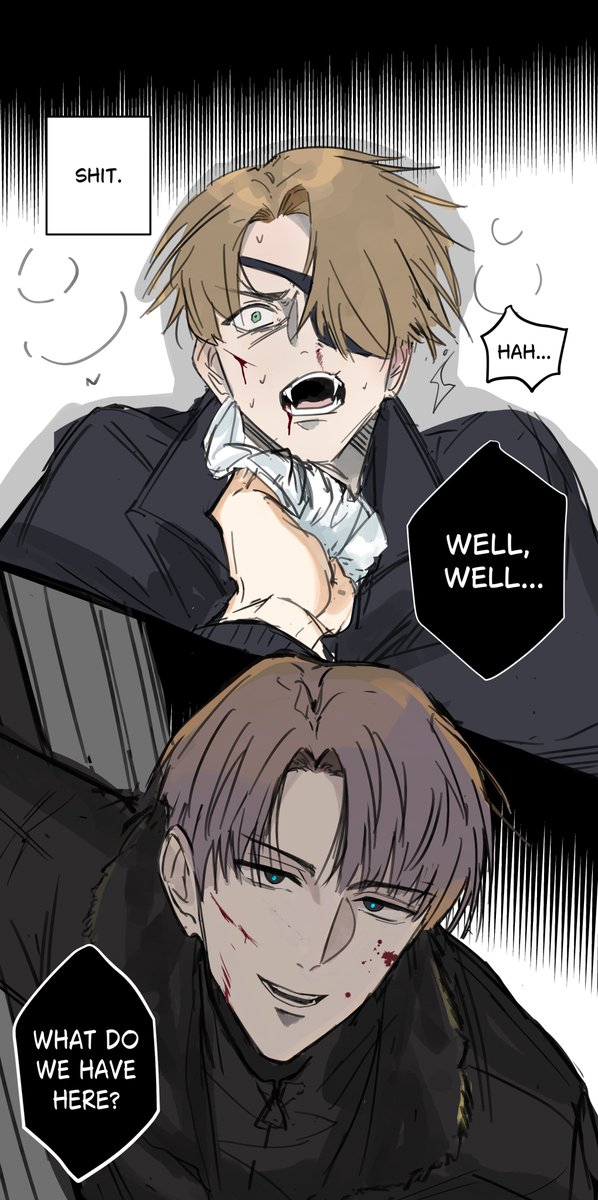 happi_lettuce's tweet photo. "caught like a mouse in a trap." 
vampire x vampire hunter choisahol au for fun! soleum is coming soon,,, i promise. i guess this is p1? 

#choisahsol #choisah https://t.co/rfOta2o3V9