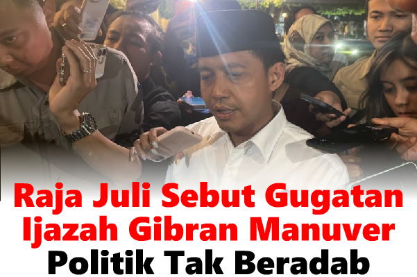 tijabar's tweet photo. Menteri Kehutanan sekaligus Sekjen PSI Raja Juli Antoni menyebut gugatan terkait ijazah Wakil Presiden Gibran Rakabuming Raka di MK sebagai manuver politik yang tidak beradab. Ia menilai isu tersebut tidak relevan di tengah kesibukan pemerintah menangani karhutla. 🫢

Ia menyindir pola isu ijazah yang sebelumnya menyasar Jokowi, kini Gibran, dan bisa berlanjut ke Kaesang atau bahkan Jan Ethes.

Gugatan diajukan oleh KIPP, Partai Ummat, Denny Indrayana, Forum Purnawirawan TNI, dan beberapa pihak lainnya ke Mahkamah Konstitusi (perkara Nomor 01/PHPU.PRES-XXIV/2026). Para pemohon meminta pembatalan pelantikan Gibran sebagai Wapres serta mekanisme pemilihan Wapres baru melalui MPR.

Perkara tersebut masih berjalan di MK dan belum ada putusan. (Hani Fatunnisa https://t.co/ATp8UaWOwy)