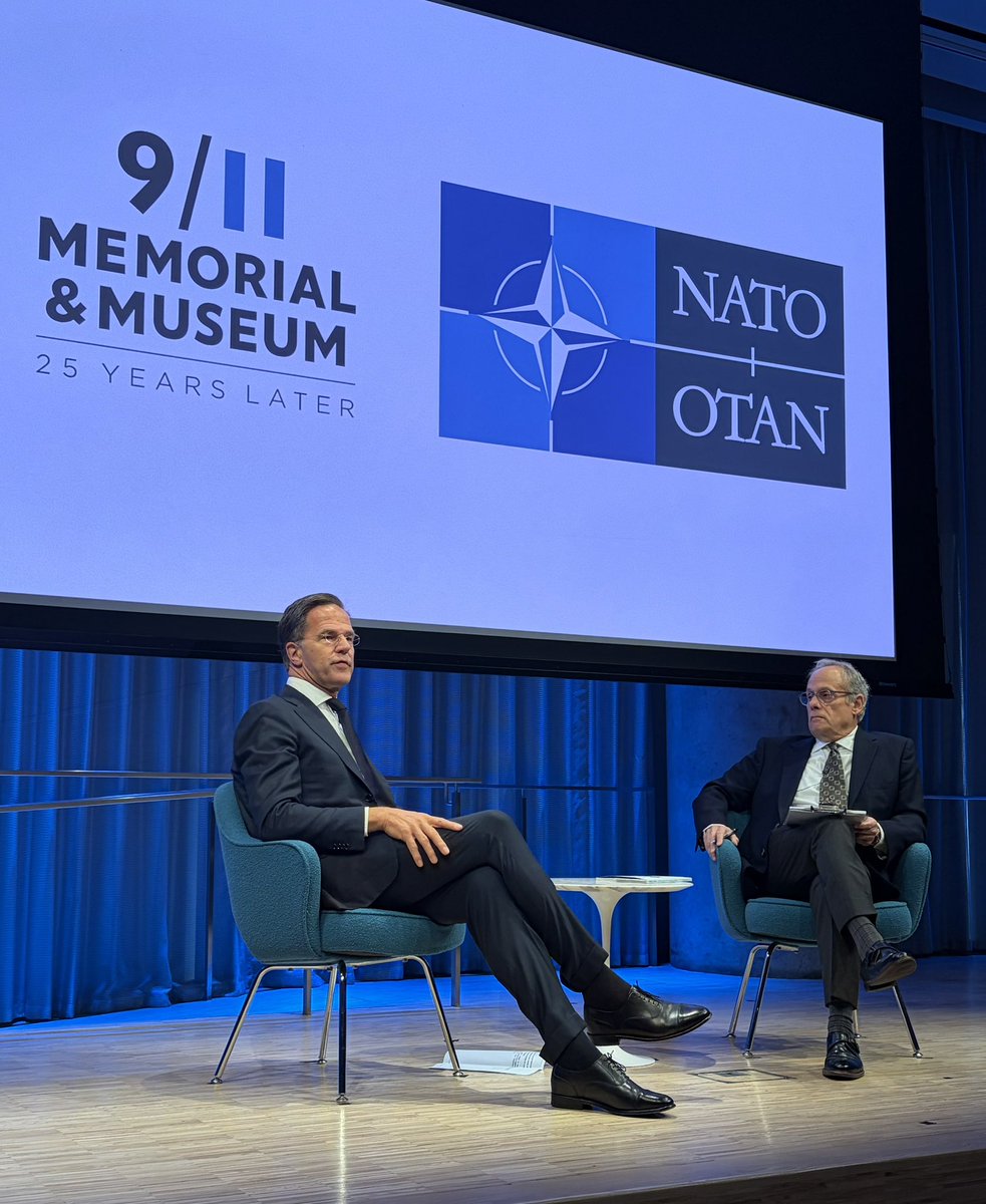 CedrikFouriscot's tweet photo. Honoured to meet @SecGenNATO Mark Rutte in New York, 25 years after the 9/11 terrorist attacks, which led @NATO to invoke Article 5, its collective defence commitment. 

Today, he reaffirmed the importance of staying resolute, in Europe🇪🇺 and the US🇺🇸, in supporting Ukraine🇺🇦. https://t.co/gTjeNhvq8w