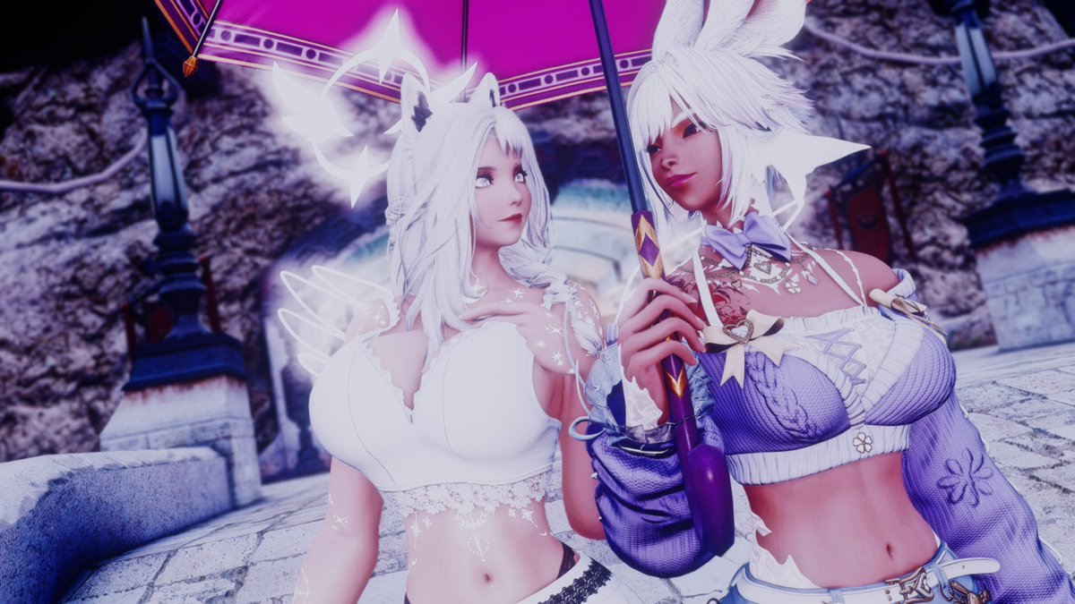 SGrysy_'s tweet photo. Shielding her from the rain. I love this adorable Miqo so much!
#gposesfw #bposesfw https://t.co/4QkMuyOjhT