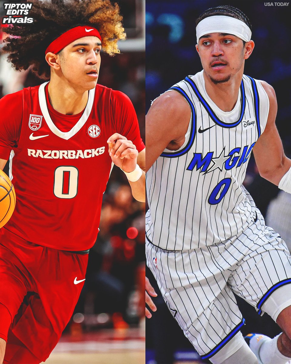 JoeTipton's tweet photo. Sources: Former Arkansas standout and current Orlando Magic guard Anthony Black is expected back in Fayetteville this weekend, making the trip alongside his younger brother, 5⭐️ recruit Beckham Black.

https://t.co/5jo2Mg2XQI https://t.co/sd48M80abO