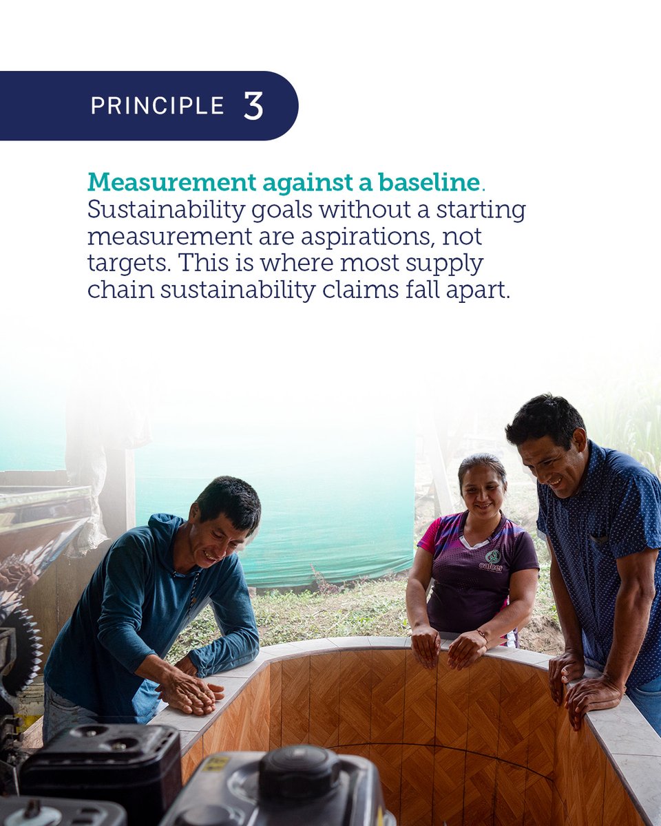 TechnoServe's tweet photo. Most supply chain sustainability claims fall apart at the same point.
Here are 4 principles that make them last instead. https://t.co/1YU0fLWYFQ