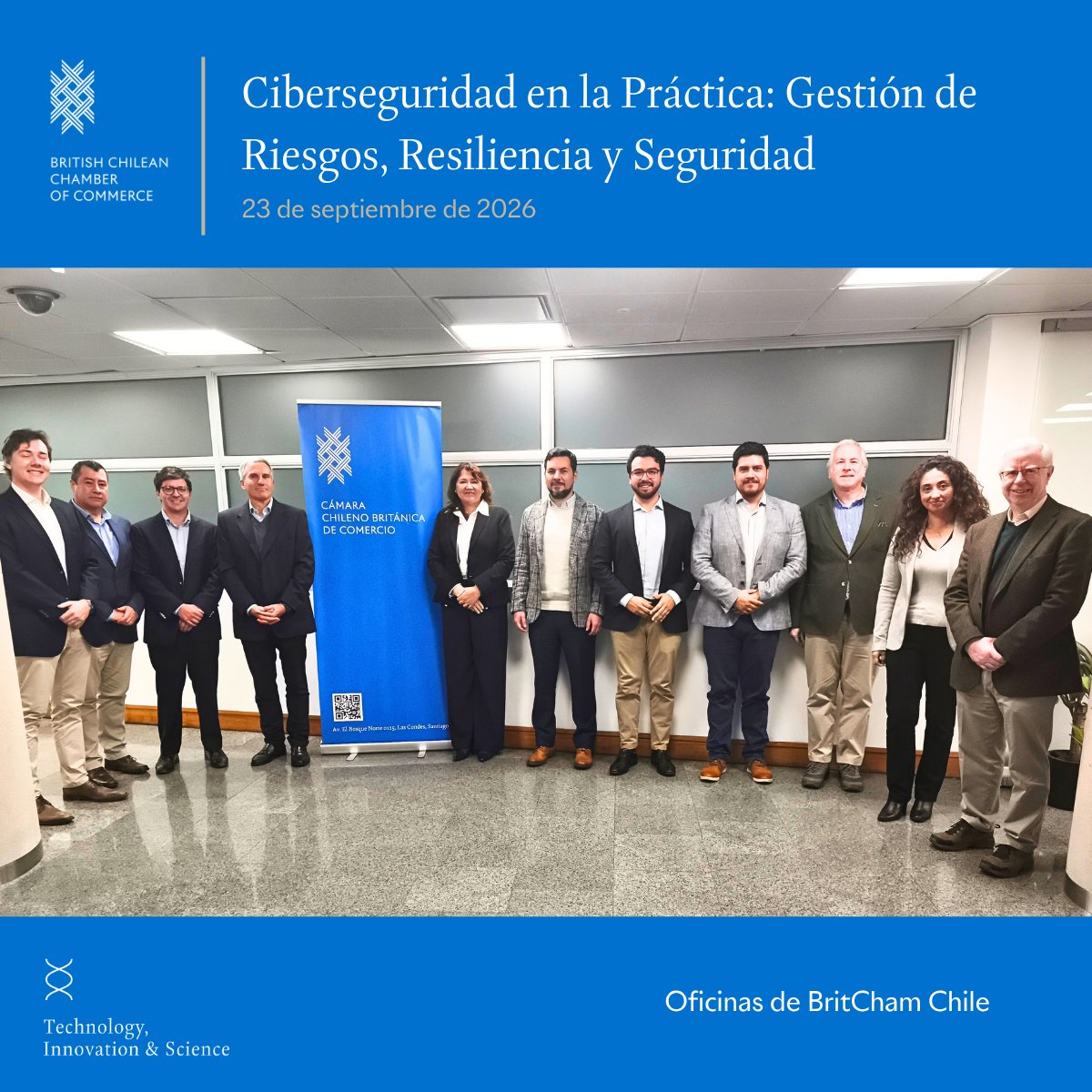 Britcham_Chile's tweet photo. 🔵 BritCham Chile abordó los nuevos desafíos de la ciberseguridad, la convergencia TI/OT y el avance de la IA, destacando la importancia de la gestión de riesgos, la gobernanza y la resiliencia operacional. 

#BritChamChile #Ciberseguridad #TIOT #IA https://t.co/TZKKu0jQBD