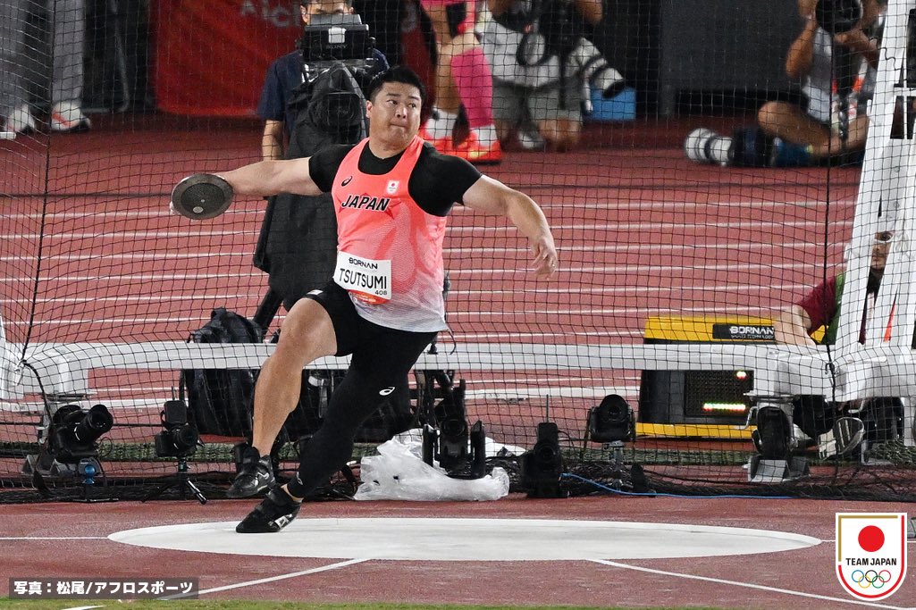 NeoTsutsumi's tweet photo. アジア競技大会男子円盤投は、59m82で4位でした。
メダルまであと50cm届きませんでした。
悔しさのあまり年甲斐もなく泣いてしまいましたが、会場で応援して頂いた皆さんのお陰で久しぶりに熱い試合が出来たと思います。
応援ありがとうございました。
#TEAMJAPAN
#ともに一歩踏み出す勇気を
#IPPO https://t.co/Z8MFsUooDI