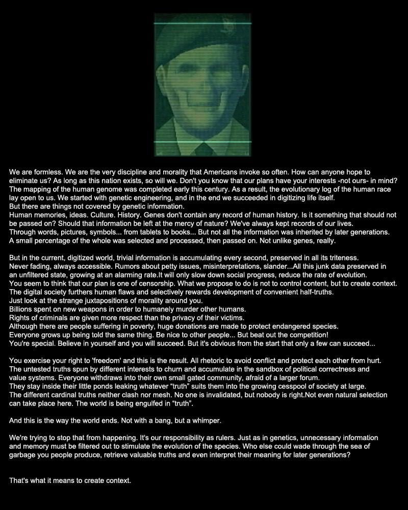 Cloaker2point5's tweet photo. @ArmedJ0y “Creating context” again. This has and always will be the goal of governments. Not just the US. https://t.co/cqvmRbYQdB