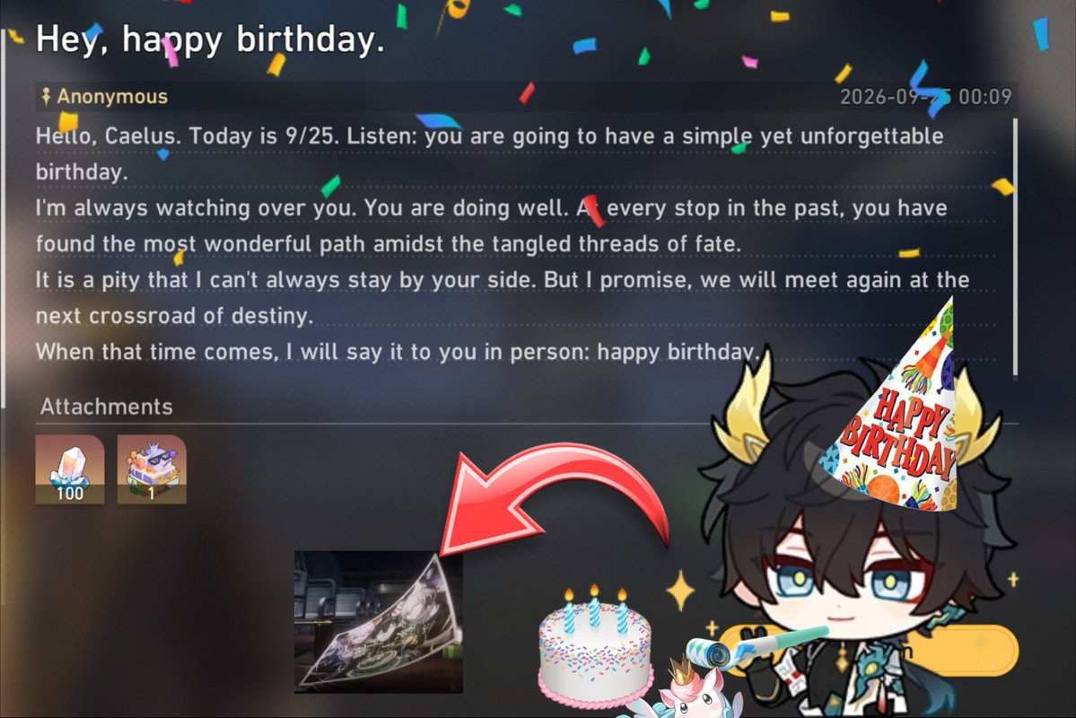 danhengposting's tweet photo. 🎂🎊 https://t.co/G6FnMnsKLy