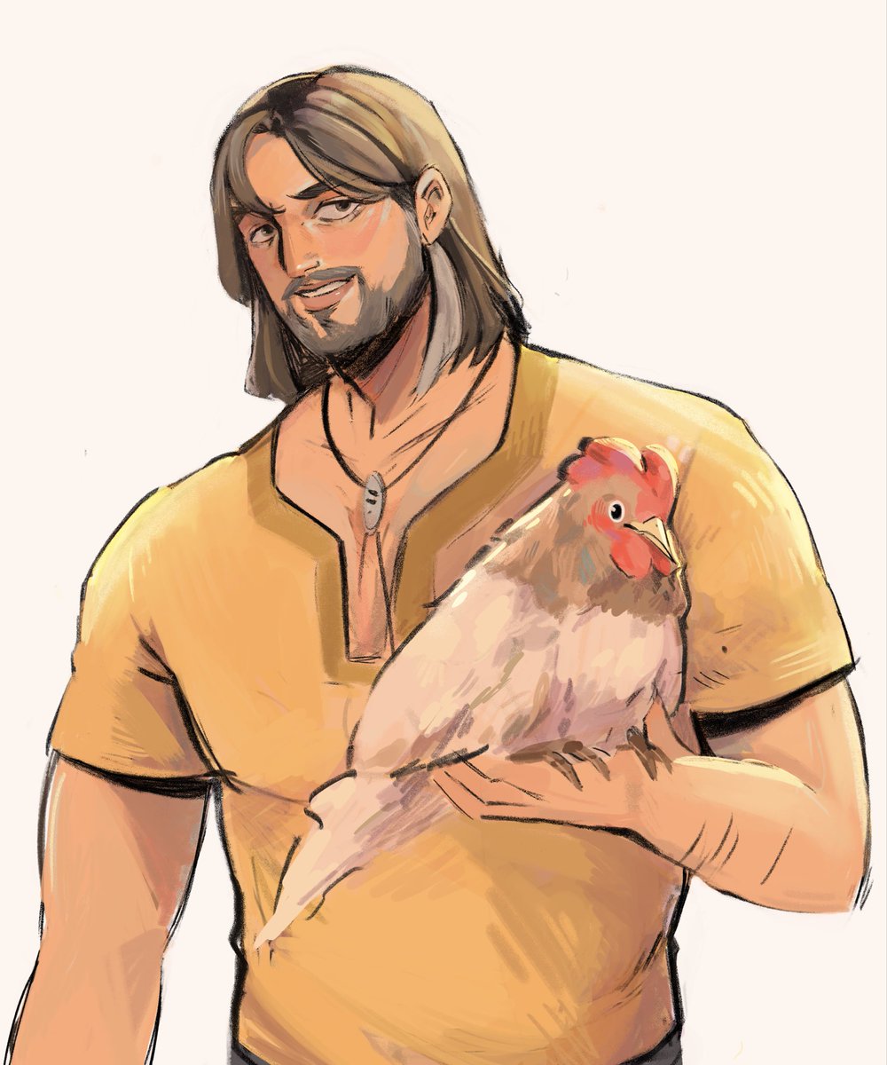 Byeebearr's tweet photo. Hayden and Henrietta

#fieldsofmistria #fieldsofmistriahayden #fanart https://t.co/vLT6kmaDMP