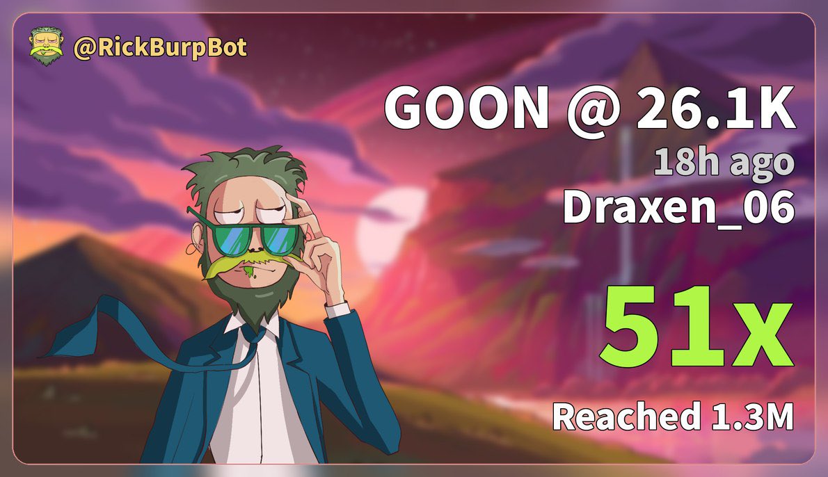 Draxen_0's tweet photo. 51x gain on $GOON

HSUMi4rMgjrx7zRUabw3ogGu1pa5hmF2eVcXj9Apump https://t.co/1CydecRfv9