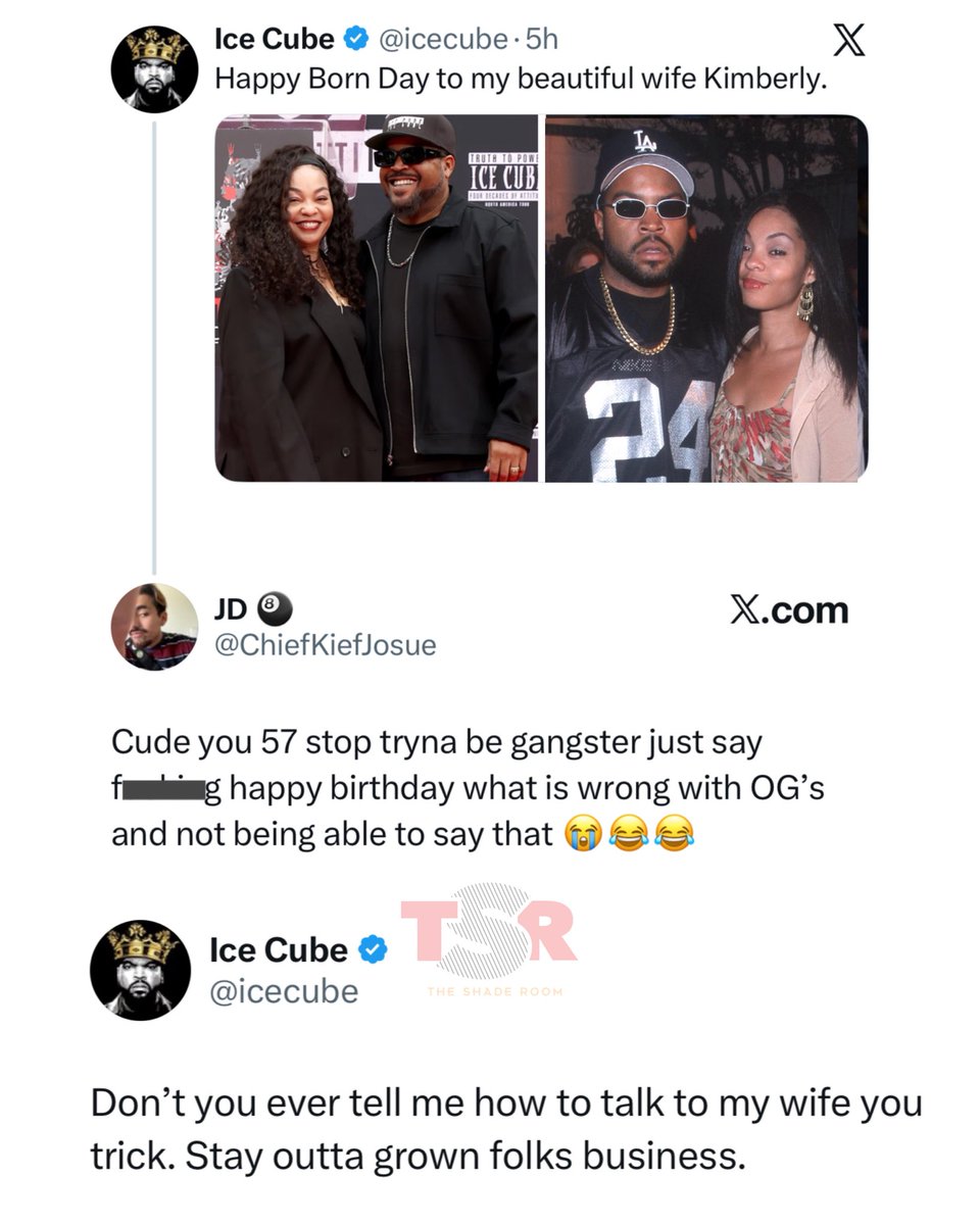 TheShadeRoom's tweet photo. Oop! 😩 Ice Cube had to get somebody together chile! 

(📸: @GettyImages) ✍🏾: #TSRStaffLG https://t.co/uY9G85JfeY