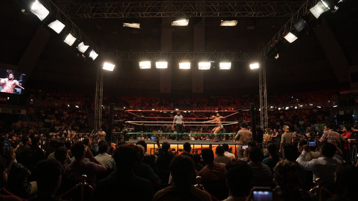 ThePWRebellion's tweet photo. New Delhi, you were incredible. 🇮🇳🔥

Thank you to everyone who packed Talkatora Stadium for PWR: KRANTI. You made history with us.

This is only the beginning. And for those who couldn’t be there… you won’t have to wait forever. 👀

The revolution has only just begun. 🇮🇳 https://t.co/hTpIkeOFSm